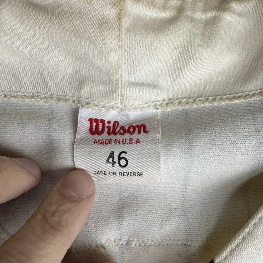Vintage 1997 Eugene Emeralds Wilson‎ Baseball Jersey Game Worn Signed Striped 46